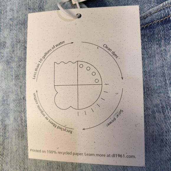 DL 1961 Performance Patti Straight High Rise Vintage Ankle SZ 20W $209 MSRP - Picture 9 of 16